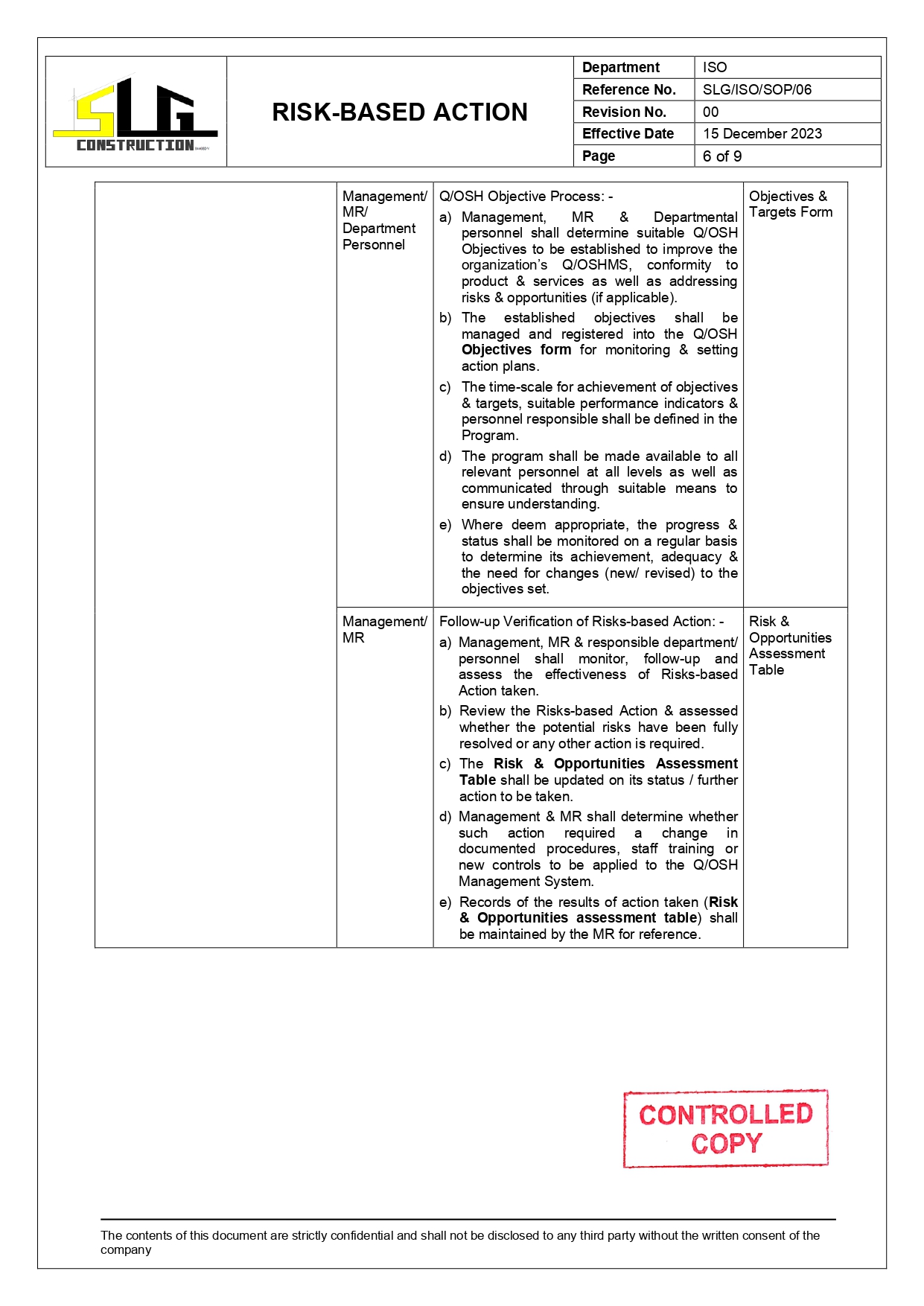 SLG-PRO-SOP Page 6